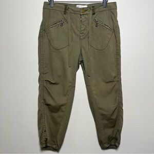 Free People Women‎ Pants 0 Army Green Capri Cargo Relaxed Gorpcore Outdoor